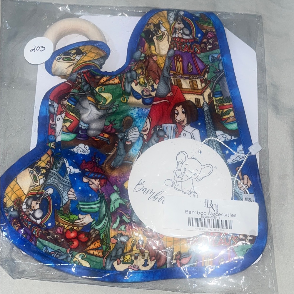 Disney Multicolor Ratatouille Bamboo Baby Lovey